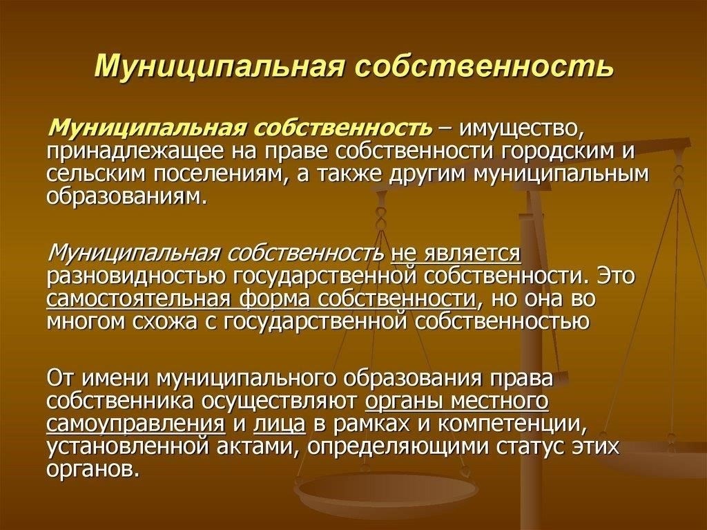 Что такое муниципальная собственность и что в нее входит?