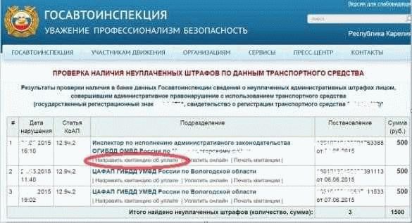 Проверьте правильность выписанного штрафа