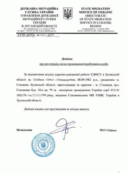 Виды справок с места жительства