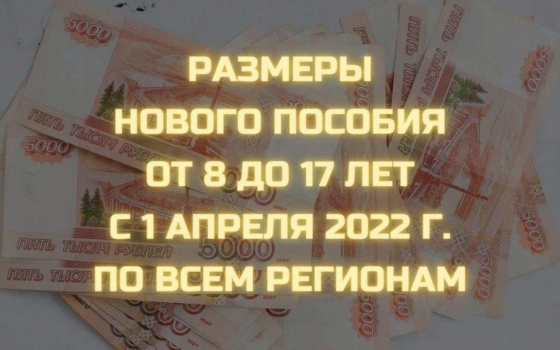 Изменения в размерах алиментов на детей в возрасте 3-7 и 8-17 лет в регионе с июня 2022 года