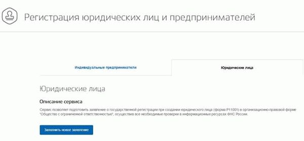 Процесс регистрации компании на Госуслугах