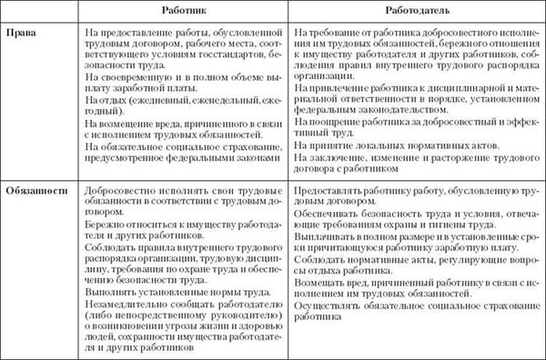 Права и обязанности работника: что обязан выполнять работник?