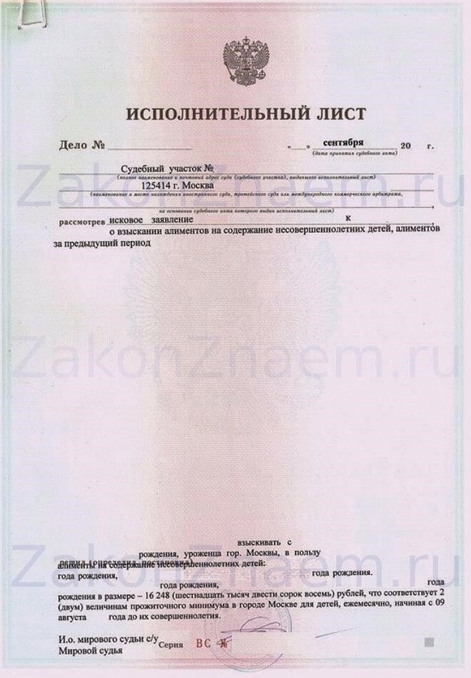 Судебная практика по повторному предъявлению исполнительных листов по алиментам