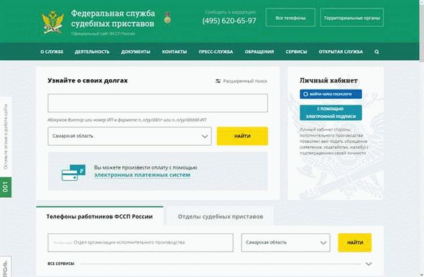 Обзор функционала онлайн-сервиса ССП по узнаванию задолженности